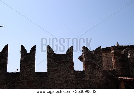 ancient castle in Brescia, a city in northern Italy