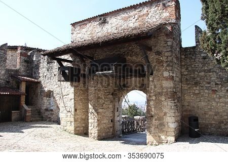 Ancient Castle In Brescia, A City In Northern Italy