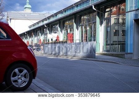 Munich, Germany - March 1, 2020: The Giant Deli Italian Counter And Food Chain Eataly Opened In Nove