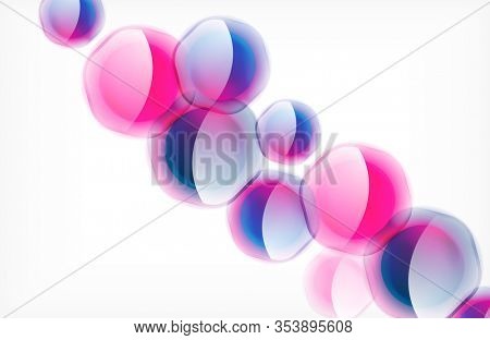 Abstract background - glass shiny transprent hexagon shapes overlapping eath other. Illustration For Wallpaper, Banner, Background, Card, Book Illustration, landing page
