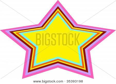 Az 1970-es évek Retro stílusú csillag háttér