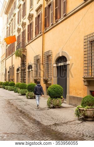 Rome. Italy - March 22, 2017: Hermes Store on Via Bocca di Leone. Rome. Italy.