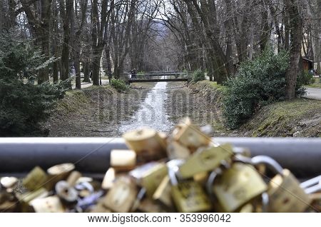 Bridge Of Love In Vrnjacka Banja In Serbia