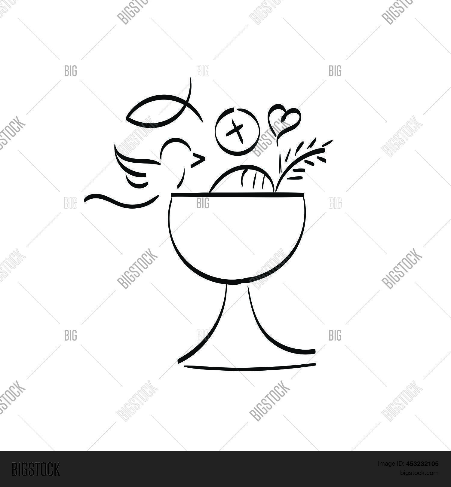 First Holy Drawing Sketch First 벡터 및 사진(무료 체험) | Bigstock
