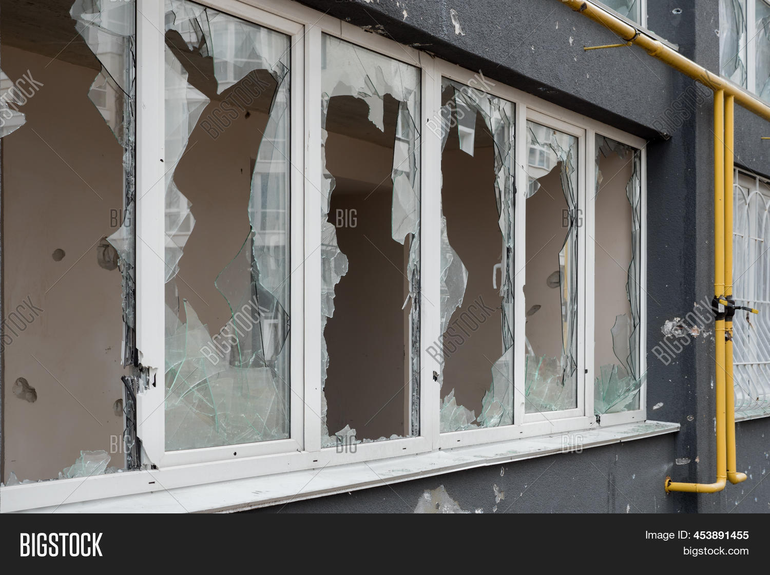 Smashed Window Broken Image & Photo (Free Trial) Bigstock