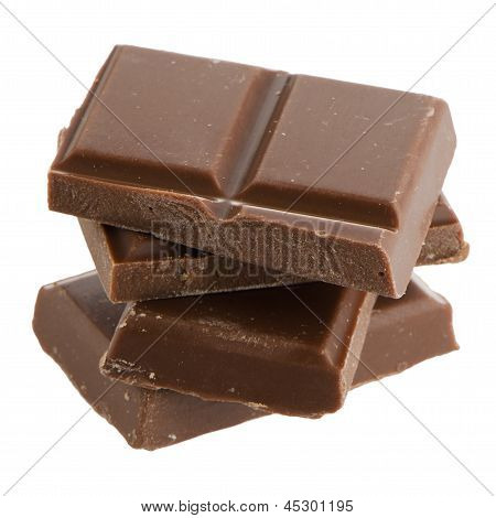 Closeup Detail Of Chocolate Parts