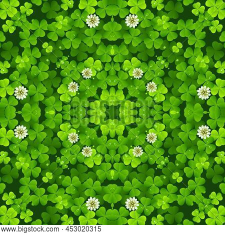 Clover Flower Shamrocks Pattern Illustration Background

 Decorative Clover Flower Leafs Clover Patt