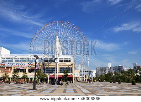 Kyoto-23 Okt: Riesenrad In Tempozan Harbor Village - Osaka, Japan