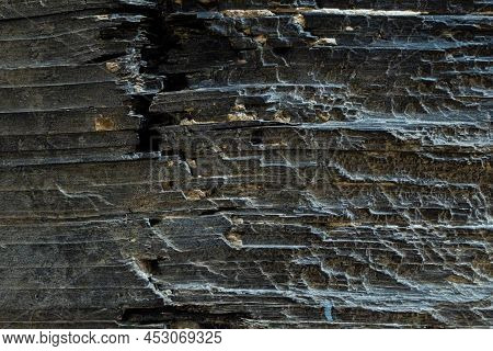 The Mineral Phlogopite. Close-up, Background And Texture Of The Mineral