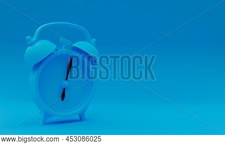 A 3d Illustration, Clock, With Copy Space 3d Rendering