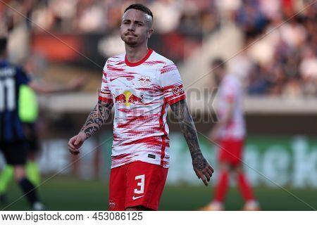 Bergamo, Italy. 14 April 20220. Angelino Tasende Of Rb Leipzig  During During The Uefa Europa League