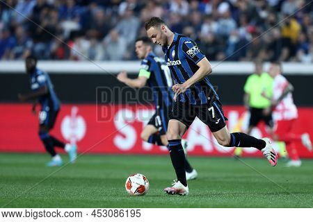 Bergamo, Italy. 14 April 20220. Teun Koopmeiners Of Atalanta Bc  During During The Uefa Europa Leagu