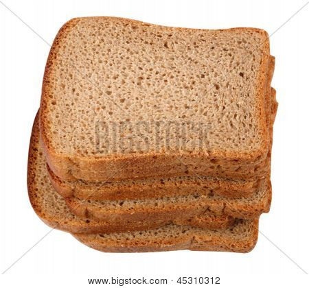 고립 된 어두운 빵