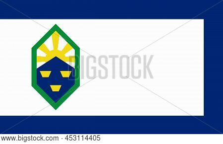 The Flag Of The City Of Colorado Springs In Colorado Usa