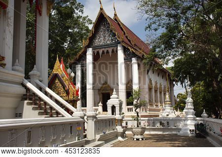 Ancient Architecture Antique Building Ubosot For Thai People Travelers Travel Visit Respect Praying