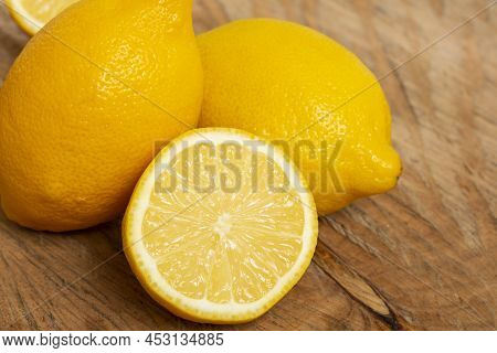 Ripe And Fresh Fruit, Yellow Lemon - Citrus Meyeri