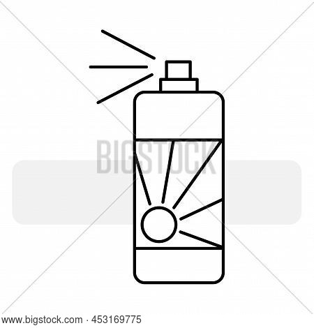 Flat Deodorant Icon For Web Design. Vector Illustration. Stock Image.