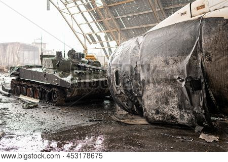 War Destroyed On Ukraine Airport By Russian Troops