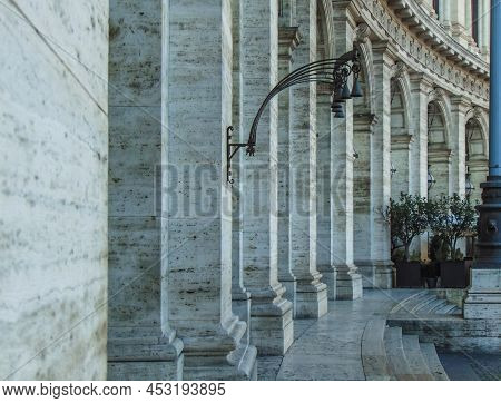 Rome, Italy - September 2018: The Fountain Of The Naiads On Piazza Della Repubblica.