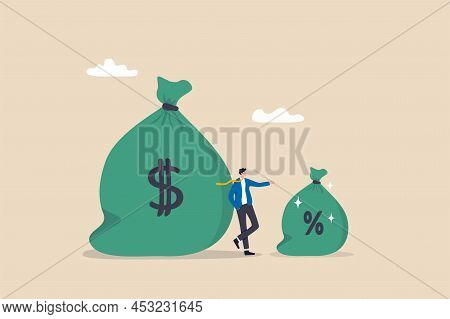 Commission Payment, Interest Rate For Loan Payment Or Investment Profit Percentage, Incentive To Rew