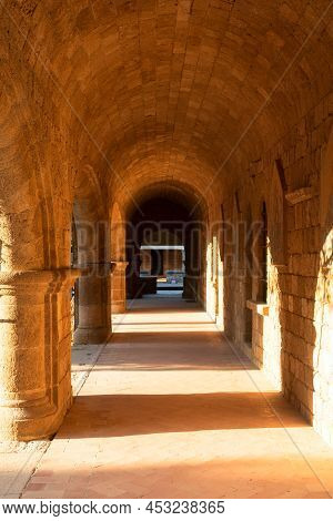 The Territory Of Filerimos Monastery On The Island Of Rhodes In Greece