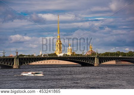 St. Petersburg, Russia. City View With Famous Landmarks