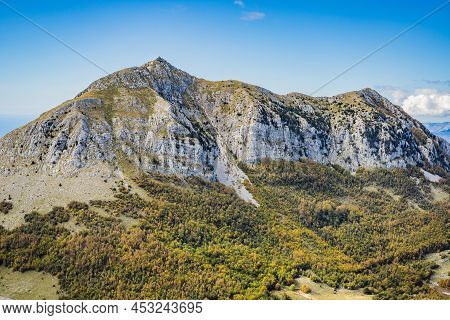Summer Mountain Landscape At National Park Lovcen, Montenegro. Sunny Summer Day