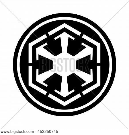 Sith Empire Symbol Icon With A White Background