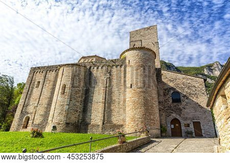 San Vittore Alle Chiuse. Roman Catholic Abbey And Church. The Edifice Is Known From The Year 1011. P