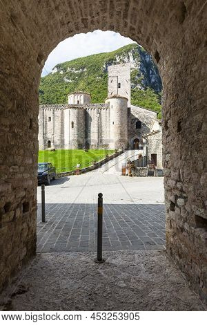 San Vittore Alle Chiuse. Roman Catholic Abbey And Church. The Edifice Is Known From The Year 1011. P