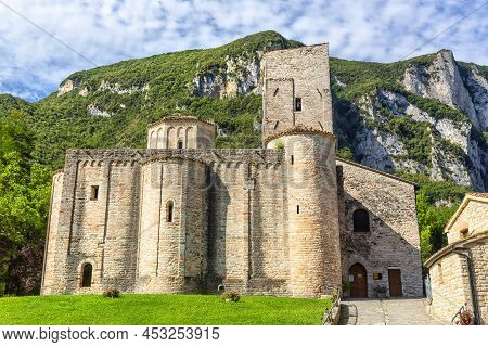 San Vittore Alle Chiuse. Roman Catholic Abbey And Church. The Edifice Is Known From The Year 1011. P