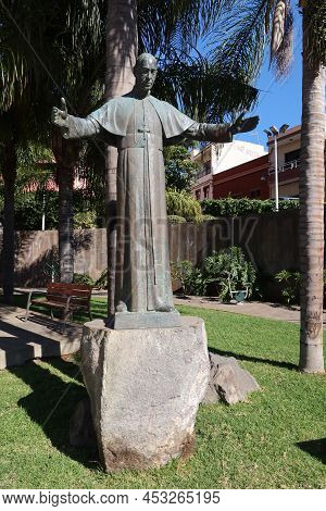 Guimar, Tenerife, Canary Islands, Spain, March 8, 2022: Sculpture By Domingo Perez Caceres In The Ex