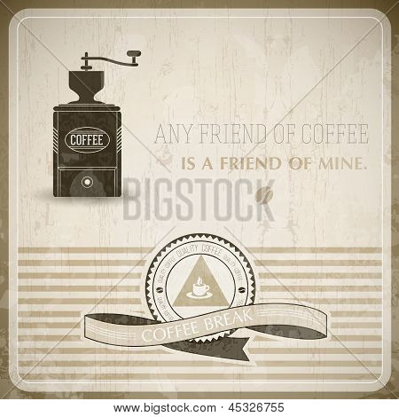 Vintage Coffee Background