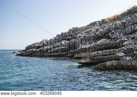 View Of Himara Rocky Shore In Saranda ,albania