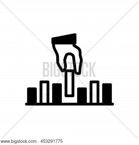 Black Solid Icon For Initiative Drive Go-ahead Enterprise Enterprisingness Get-up-and-go Rise Enhanc