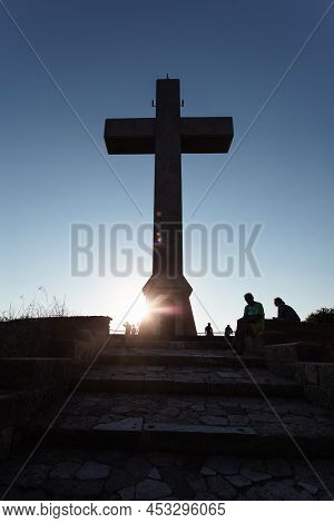 Cross On The Mount Filerimos, Greece, Rhodes