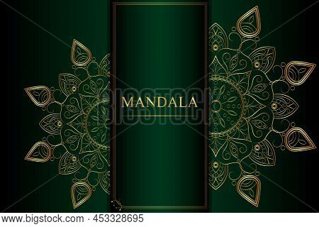 Luxury Mandala Background With Golden Arabesque Pattern Arabic Islamic East Style. Ramadan Style Dec