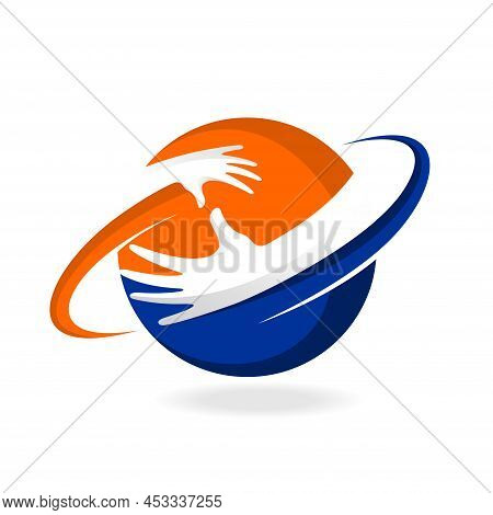 Child Care Logo With Circle Concept, Child Care Logo