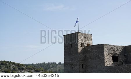 The Ruins Of The British Mandate Police Station In Ein Tina At The Beginning Of The The Amud Stream 