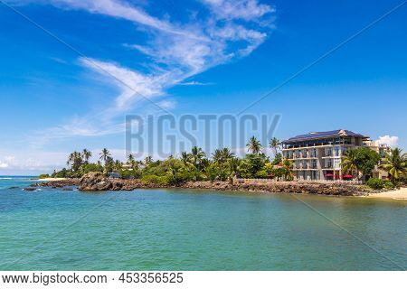 Midigama Tropical Beach In A Sunny Day In Sri Lanka