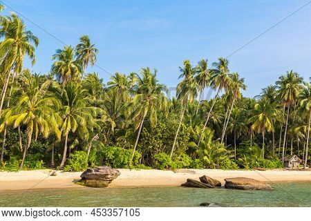 Beautful Tropical Beach In A Sunny Day