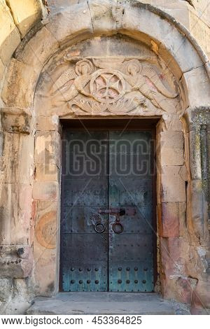 Ascension Of The Cross, Bas-relief Above The Southern Entrance Of The Jvari Monastery