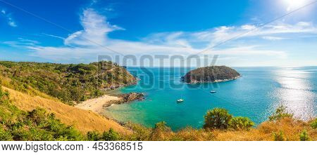Panorama Of Yanui Beach At Phuket In Thailand In A Summer Day
