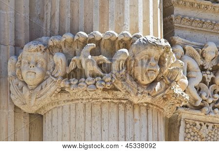 Kostel St. Angelo. Lecce. Puglia. Itálie.