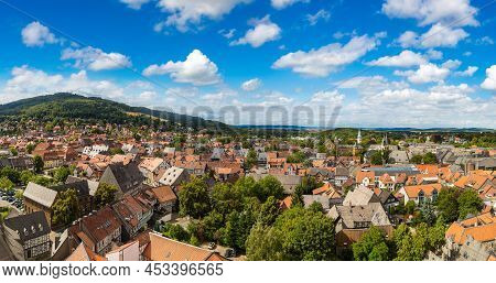 Panoramic Aerial View Of Goslar In A Beautiful Summer Day, Germany