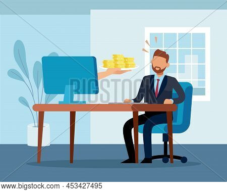 Bitcoin Mining. Virtual Earnings, Successful Freelancing And Making Money Online, Investment In Stoc