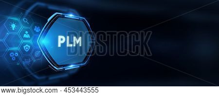 Plm Product Lifecycle Management System Technology Concept. Technology, Internet And Network Concept