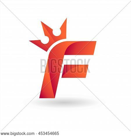 Letter F Logo With Crown Concept, Letter F Logo
