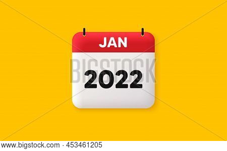 Calendar Agenda 3d Icon. January Month Icon. Event Schedule Jan Date. Meeting Appointment Planner. A