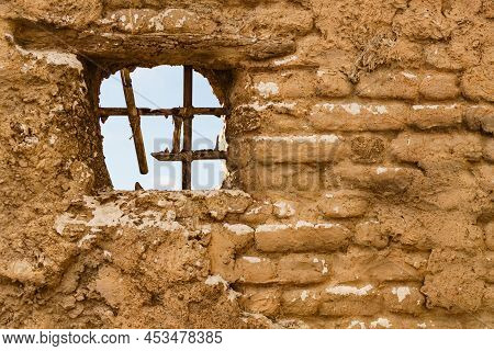 Old House Detail, Bars In Window